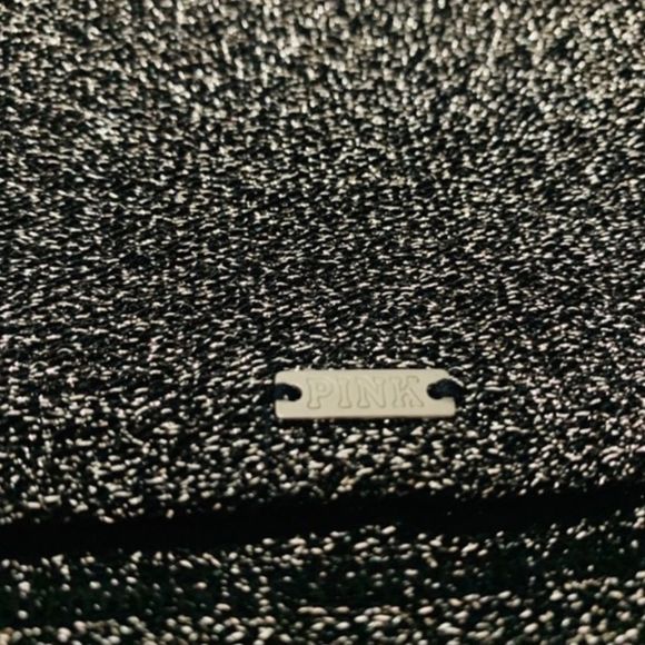 ⭐️ New! Victoria’s Secret Black Glitter Cropped Tube Top NWT ⭐️ - Picture 3 of 4